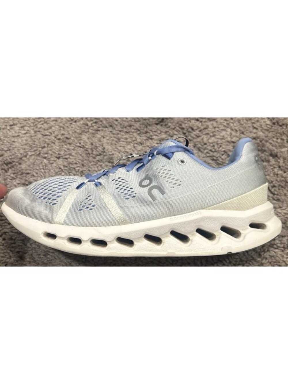 On Cloudsurfer Womens Size 8.5 Blue Gray Athletic Running Walking Shoes Sneakers